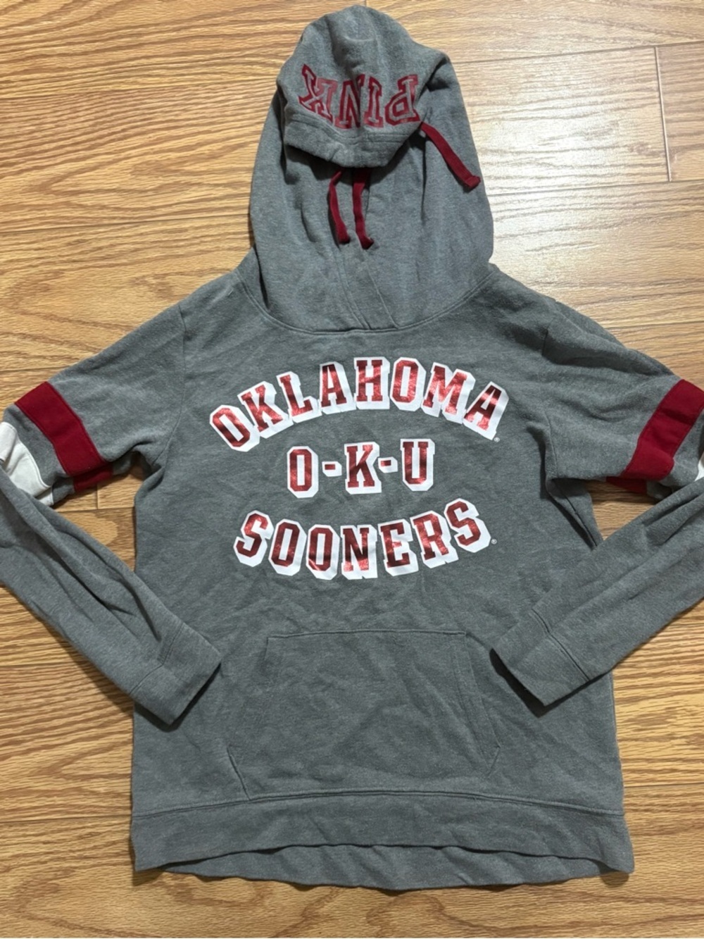 Victoria’s Secret PINK Oklahoma Sooners Pullover Lightweight Hoodie XS